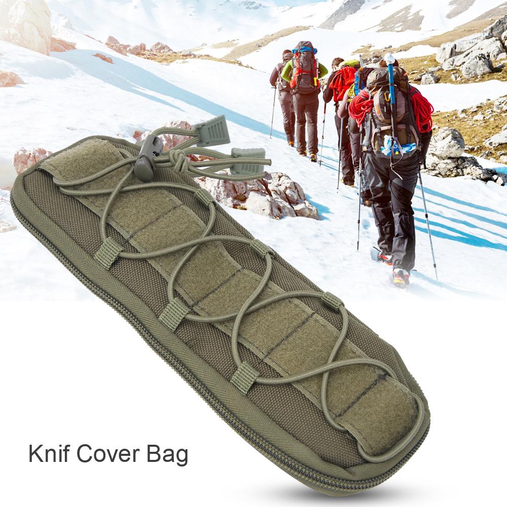 Nylon Portable Outdoor Tactics Multifunction Survival Army Knife Protection Cover BagGreen L