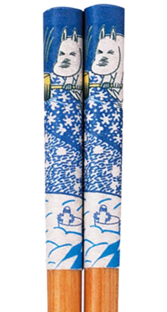 Mumin Essstäbchen mit Knattermännchen Essstäbchenpaar Geschenk Holz Mumin Geschenk für Hergestellt in Weiß und (23cm) Ruhe, Set, Box, Aina, Waren, Frauen, Geburtstag,