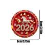 2026 New Year and Spring Festival Decorations, 2D Horse Year Refrigerator Magnet, Soft Magnetic Acrylic Refrigerator Magnet