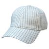 Ins Style Simple And Versatile Soft Top Linen Striped Baseball Cap Women'S Trend Sunshade Sunscreen Cap
