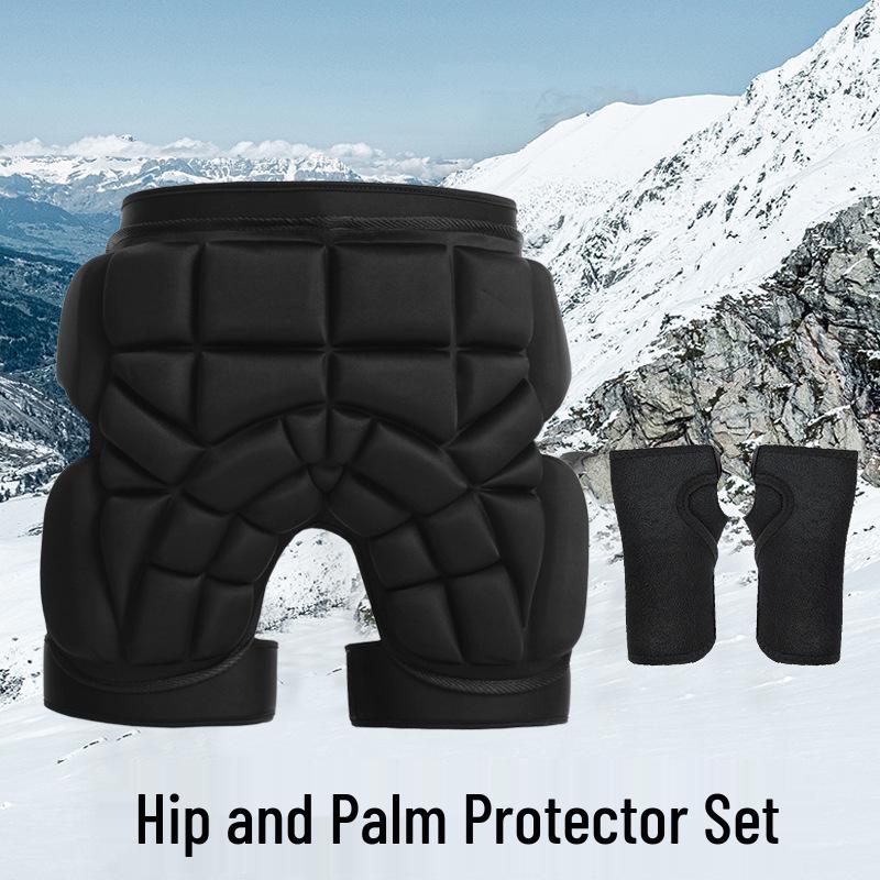 Ski & Ice Skating Protective Gear: Thickened Anti-Fall Hip, Knee & Elbow Pads for Children & Adults - Waterproof Winter Outerwear