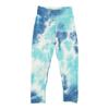 Women Yoga Cropped Pants Tie Die Printing High Elasticity Quick Drying Butt Lifting Sports Leggings 