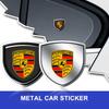 1Pcs 3D Metal Auto Door Shield Emblem Car Body Badge Sticker For Porsche Boxster Cayenne Panamera Macan Cayman 911 918 996 917 991