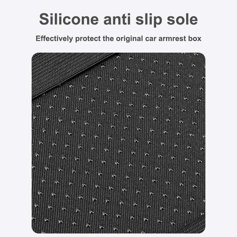 Car Universal Armrest Cover Leather with Tissue Storage For Ford Focus Mondeo Kuga Fiesta MK7 Escort Explorer Edge 2 4 MK2 MK4 TB1