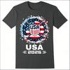 USA Ice Hockey Team 2026 Hockey 2026 USA Team 2026 TShirt Men and women Fashion Casual pure cotton Shortsleeved top Y2K ins