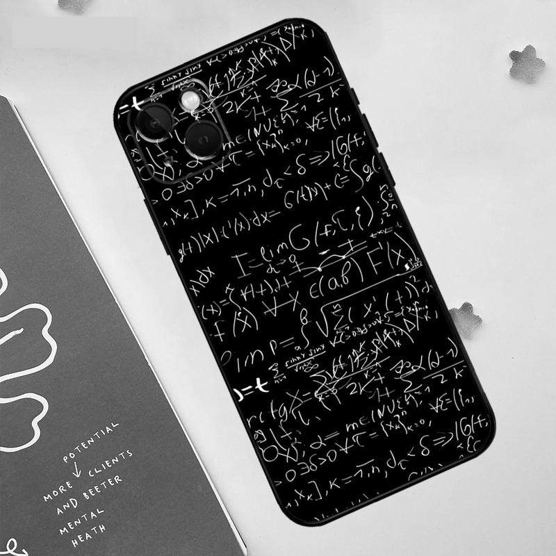 Mc2 With E=mc Math Case For Apple iPhone 16 15 14 13 12 11 Pro Max Mini XR 15 16 Plus 16e Protective Cover