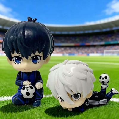 BLUE LOCK Action Figures Isagi Yoichi Bachira Meguru Anime Figure Q Version Figurine PVC Collectible Model Kids Doll Toys Gifts