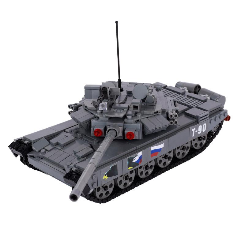 MOC WW2 Militray Soviet T34 Main Battle Tank Model Building Blocks War Scene Russia Fighter Armored Car Bricks Toys Boys Gift