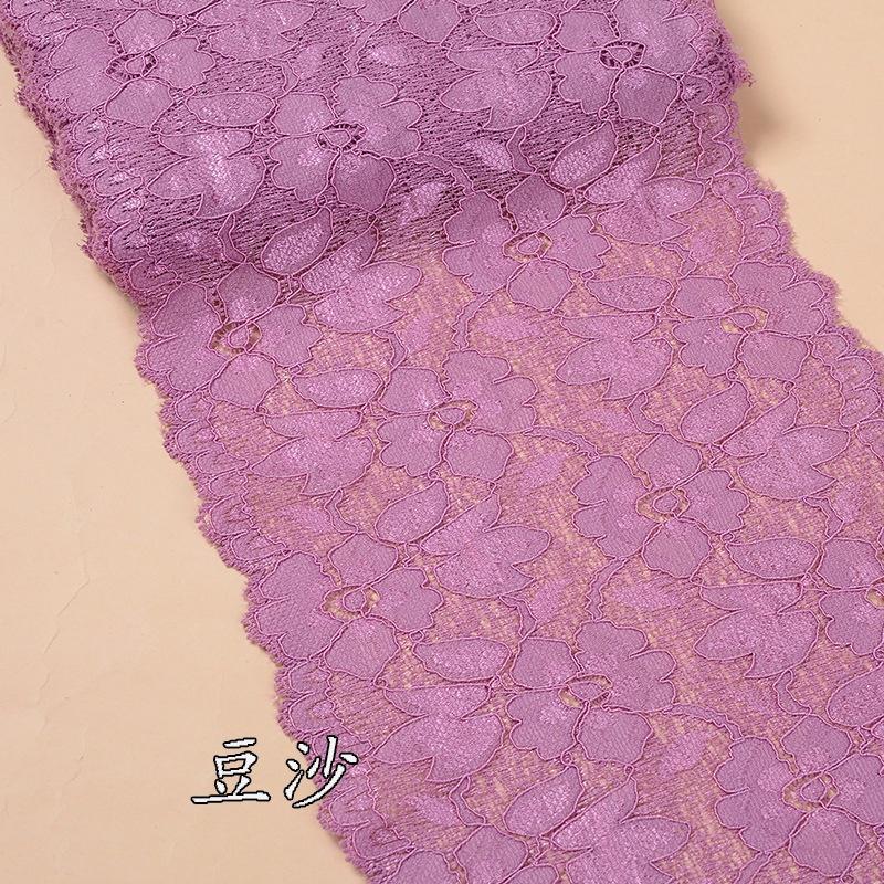 1 yard elastická krajková lemovací stuha pro šití Spandex Nylon 16cm Pletené doplňky Sukně Spodní prádlo Oblečení Doplňky