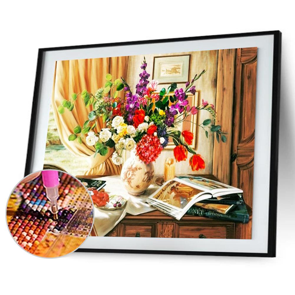 Cheap Vase flower 5D DIY Diamond Painting Kits Resin Full square Home ...
