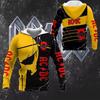 Spring and Autumn Popular Retro Men's Hoodies 3D Printing Fashion Rock Men's Casual Fashion Sweatshirts Tops