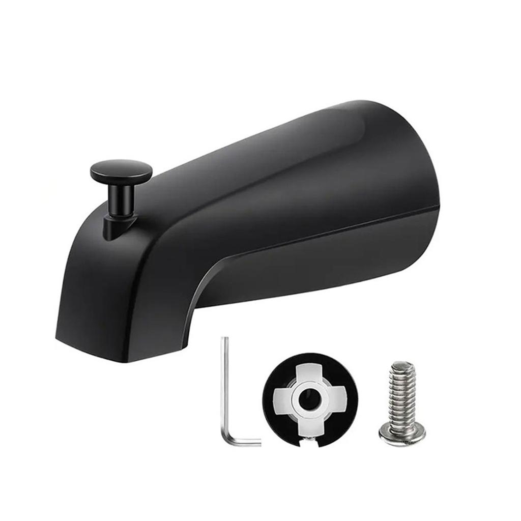 Aluminum Alloy Tub Spout with Shower Diverter Press Type Faucet Easy Installation Bathtub Accessories for Slip Pipe