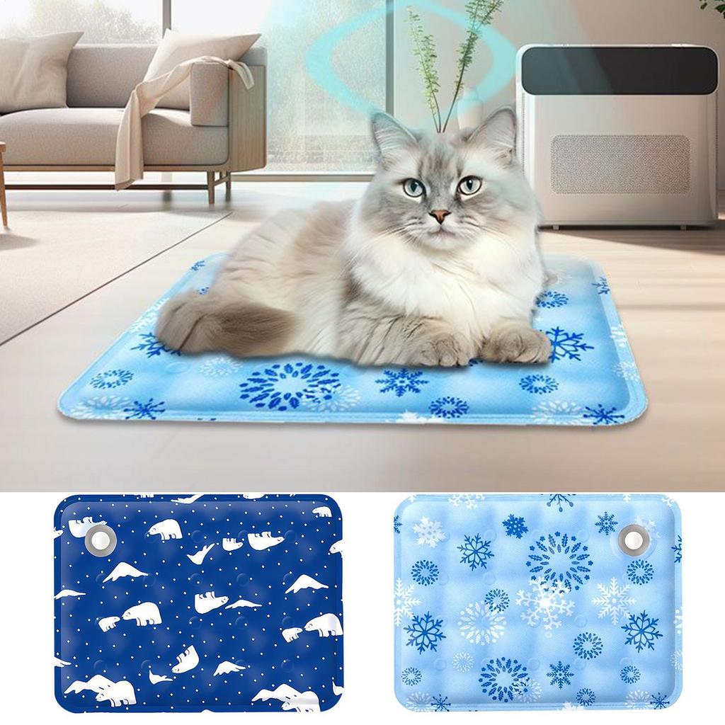 Pet Ice Mats Cooling Dog Bed Dog Cooling Crate Ice Pad Cooling Sleeping Pad for Small Dogs Napping Accessories Pet Supplies