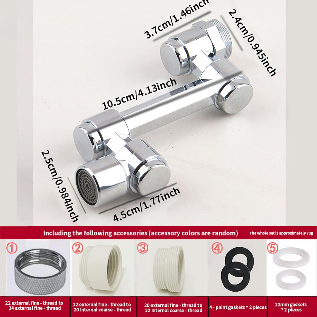 Universal Kitchen Sink Extender Splashproof Pressurized Dual Mode Adjustable Angle Universal Adaptation