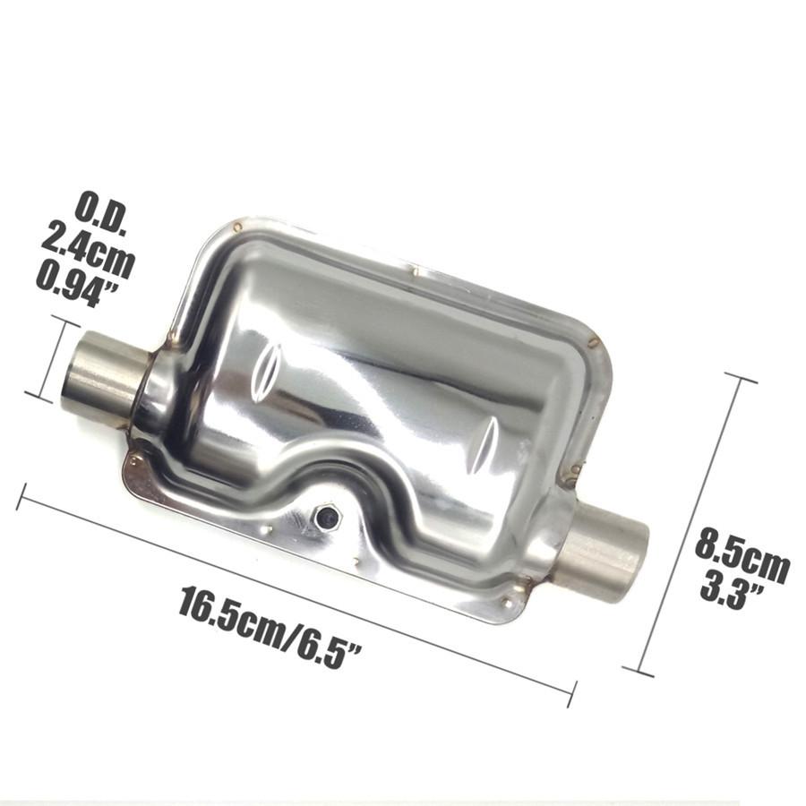 60cm Exhaust Pipe O.D 2.5cm Gas Vent + Silencer for Air Diesel Parking Heater Not Websta For Car Truck Bus Boat Auto Accessory