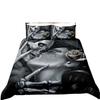 3D Digital Printing Quilt Set Three-Piece Skull Thickened