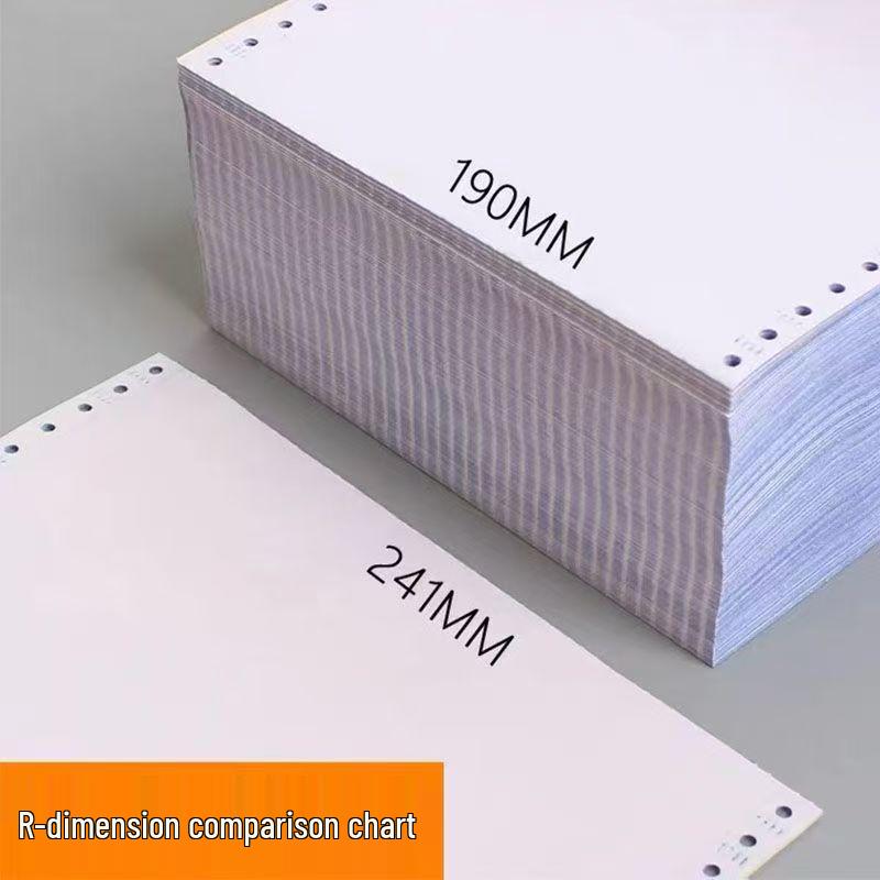 190mm Needle-Point Computer Printer Paper - 3-Part, 2-Part, 4-Part, Equal Divisions, 1000 Pages Delivery Note