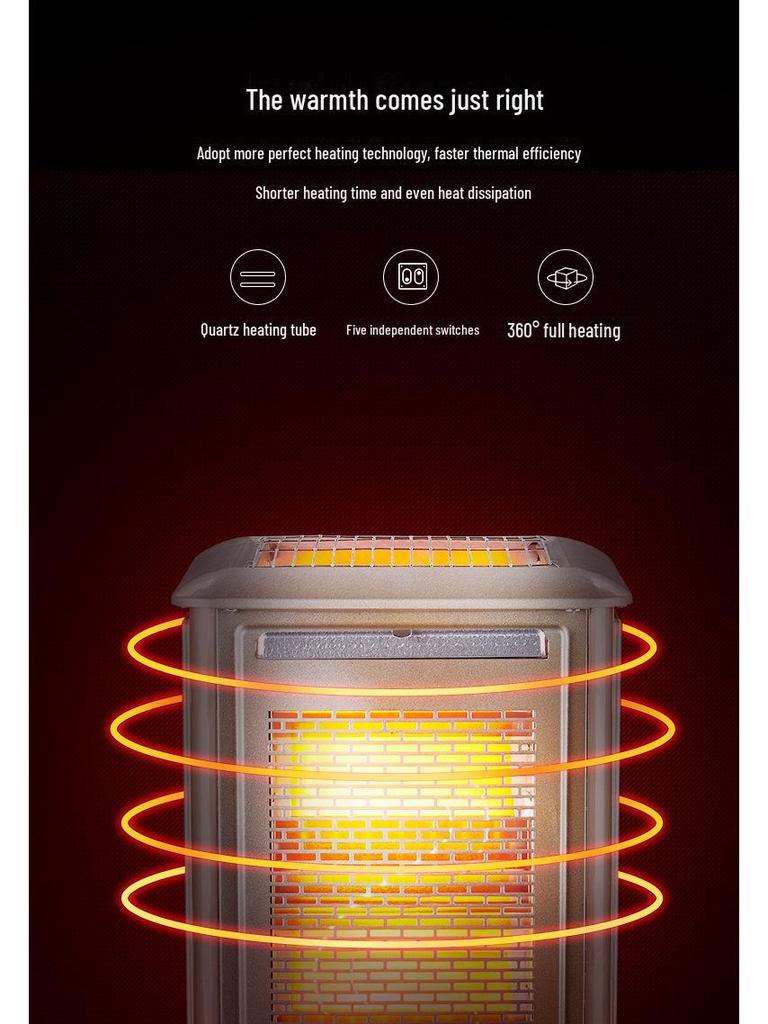Lufuzi Mini Five-Sided Silent Electric Heater