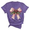 Christmas Printed Fashionable Women's T-shirt Christmas Trend Pure Cotton Casual Sportswear T-Shirts Women’s