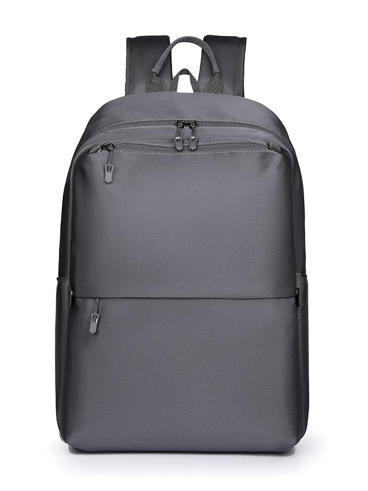 

Men s Business Simple Backpack Large Capacity Lightweight Student Backpack Stylish Anti-splashing School Bag сірий колір