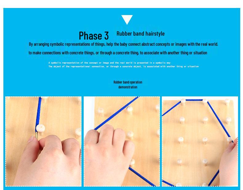 Changeable Shape Lacing Board: Multifunctional Educational Toy for 3+ Years
