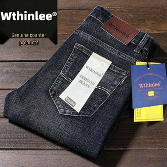 CSMOR LEE Herren Retro Stretch Straight-Leg Jeans - Herbst Locker Geschnittene Vielseitige Hose