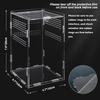 Acryl Reptilien Zuchtbox Transparentes Terrarium Habitat Insekt Spinne Eidechse Skorpion Futterkäfig Baumbewohnendes Gehege