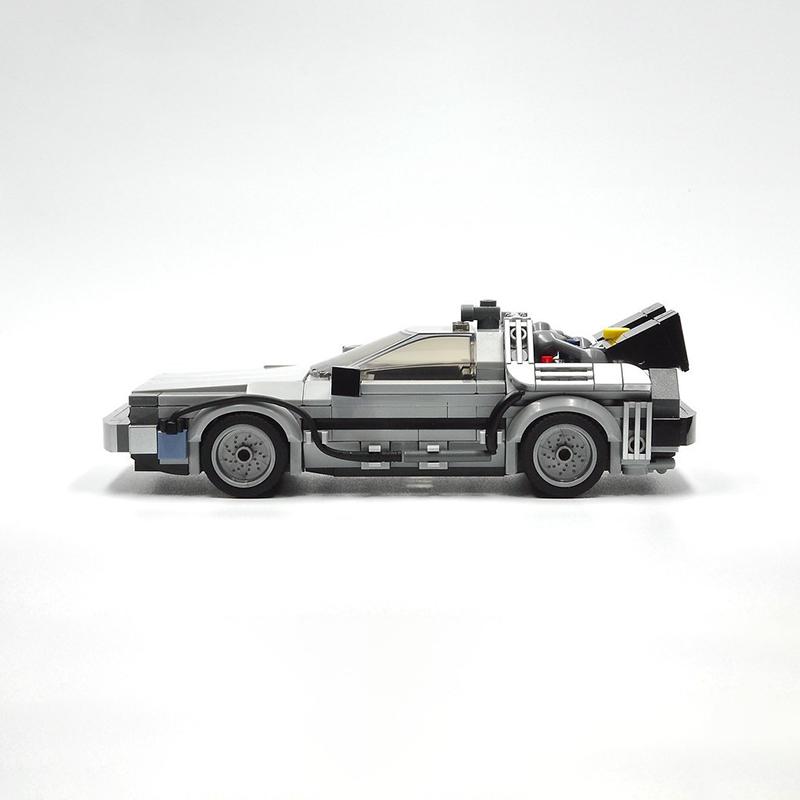 408PCS Hot Deloreaned Back To The Future Racing Car Time Machine Model DlY Building Blocks Juguetes For Kids Toys Birthday Gift