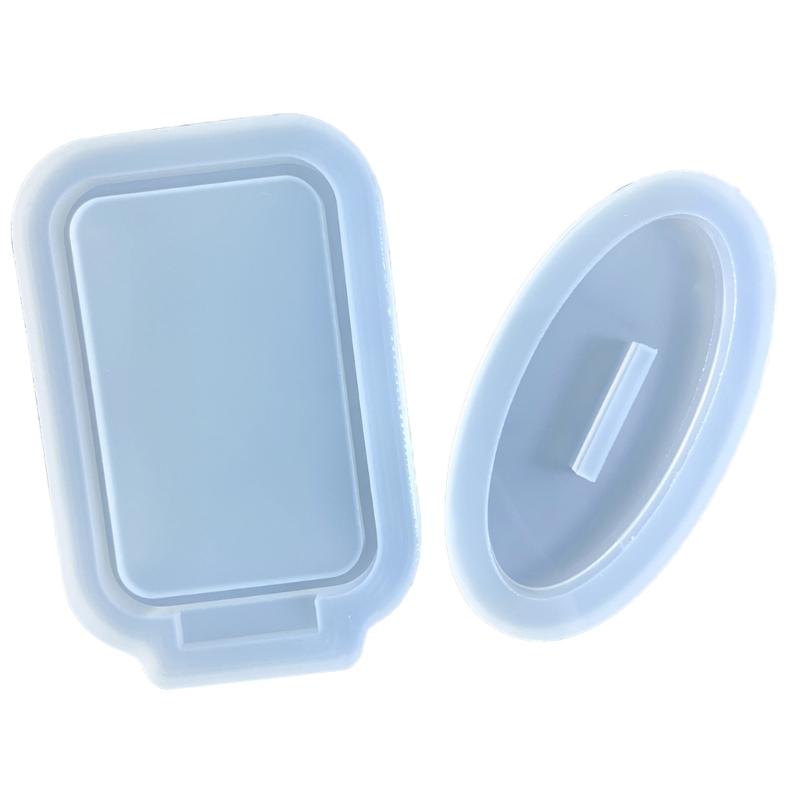 

2Pcs Shiny Resin Shaker Molds Epoxy Quicksand Silicone Molds Home Wedding Table Ornaments Mold Standing Sign Resin Molds