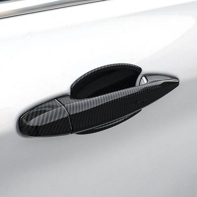 Araba Karbon Fiber Stil Dış Kapı Kolu Kapak Etiket Trim BMW X1 F48 X5 X6 F15 F16 2016
