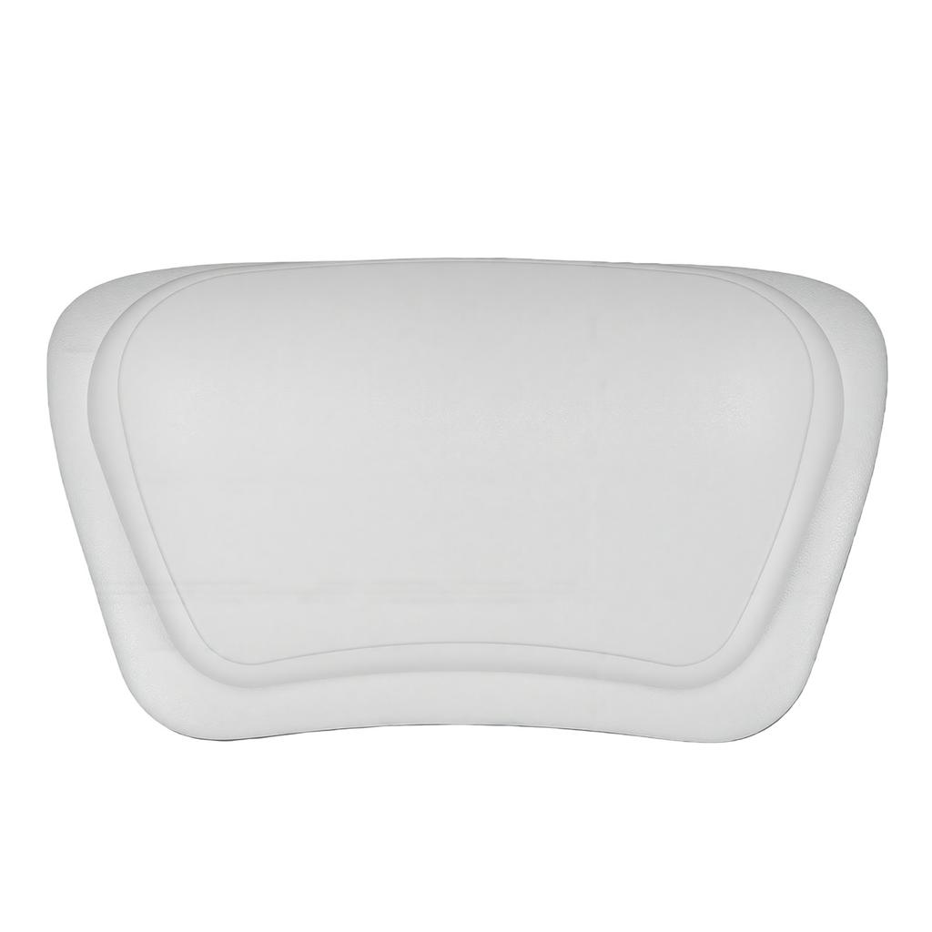 Bath Pillow High Elastic Soft Relaxing Portable Bathtub Pillow for Arc Round Oval Tubs White Length 31cm Width 20cm