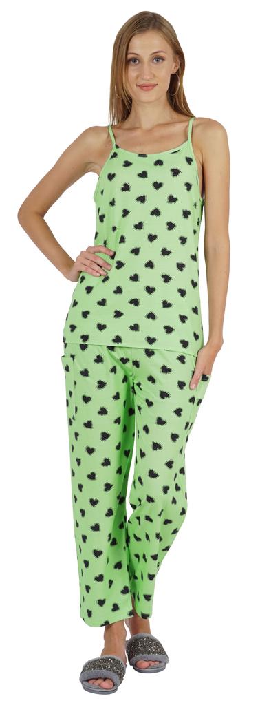 Inkmeso Women Sexy Nightwear Pj set with adjustable Spaghetti strap Sleepwear Pajama