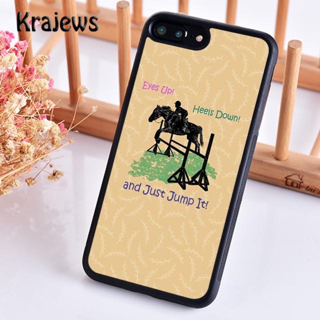 Krajews keep calm and jump on the horse Phone Case Cover For iPhone 17 Air 16 15 14 plus 12 pro max Fundas