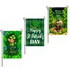 St. Patricks Day Gartenflagge, exquisite dekorative doppelseitige Gartenflagge für Terrasse, Veranda, Balkon, Bac
