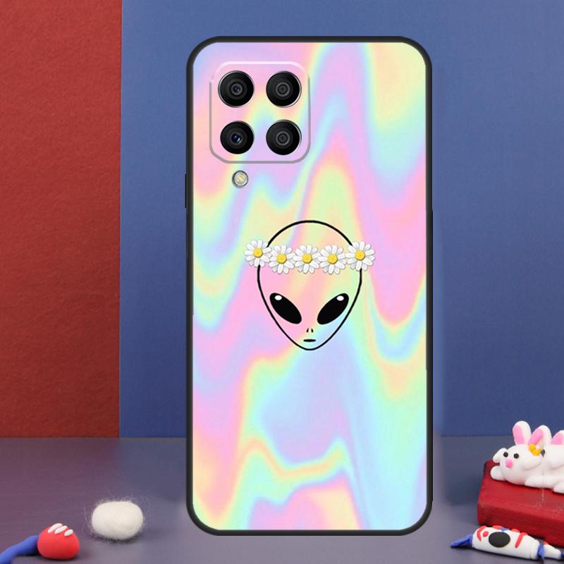 Cartoon Alien Case For Samsung Galaxy M32 M52 M12 M16 M14 M54 M13 M33 M53 M56 M36 M31 M11 M35 M55 M15 M06