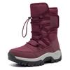 New Winter Hiking Boots Warm Plush Men's Boots High Top Couple Snow Boots Winter Outdoor Anti-Slip Ankle Boots Work Casual Boots
