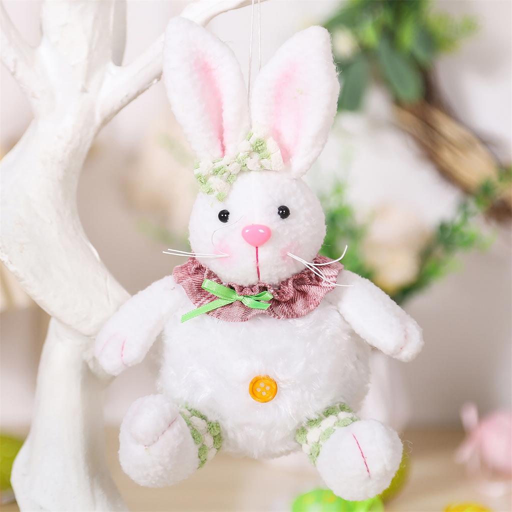 Easter Decorative Plush Sitting Bunny Doll, Easter Bunny Figurine, Ornament, Pendant