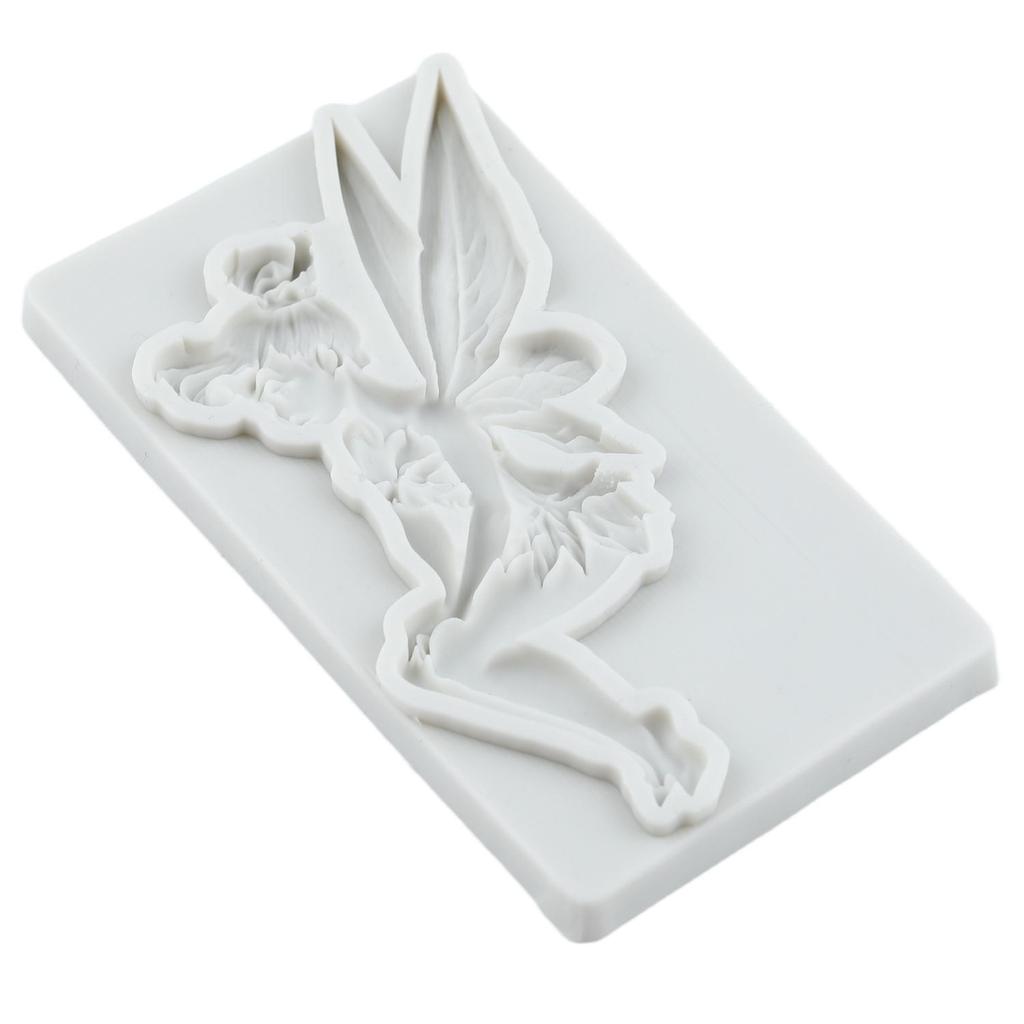 Flower Fairy Silicone Molds Dancer Goddess Feather Girl Fondant Mold Cake Decorating Tools Cupcake Topper Candy Resin Clay Chocolate Gumpaste Mold