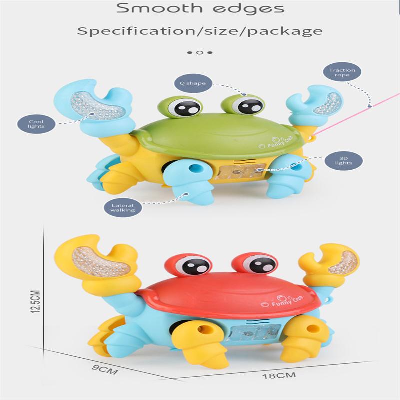 Elektrische Krabbe mit Seillauf, leuchtende Musik, elektrische Krabbe