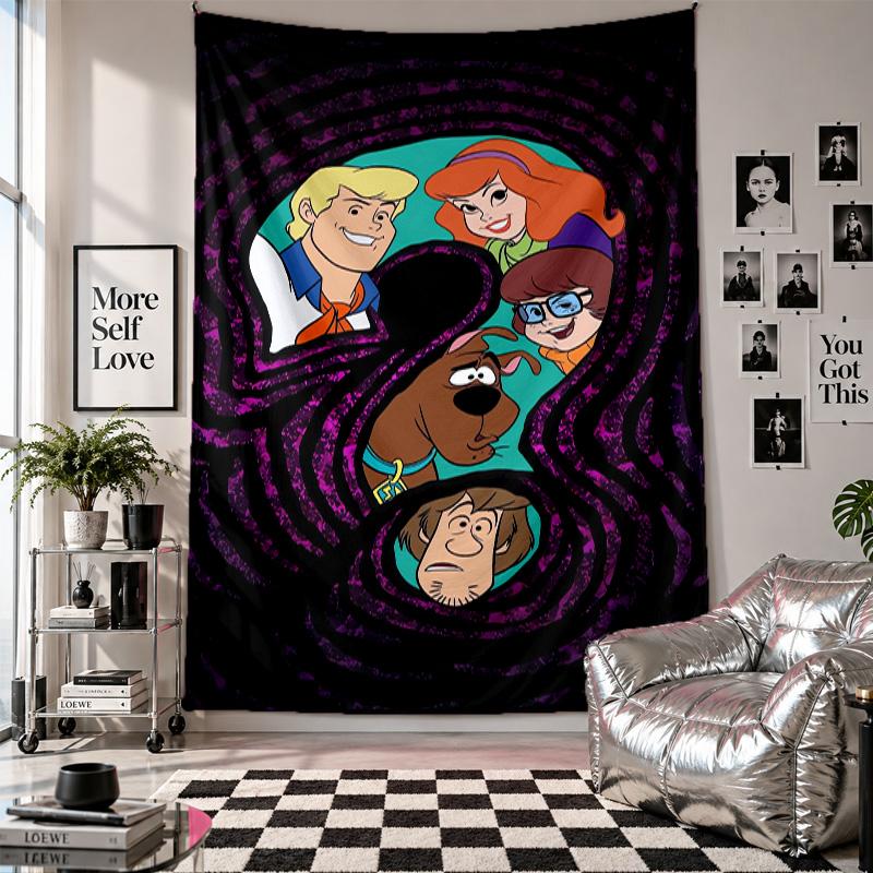 Wall TapestryScooby-Doo Art Hanging Cloth Decorative Background Cover for Room Decoration