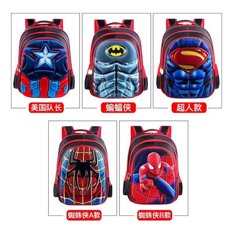 Rucsac Spider-man Batman Superman Captain America Pentru Copii Cu Imprimeuri Vibrante Cu Supereroi