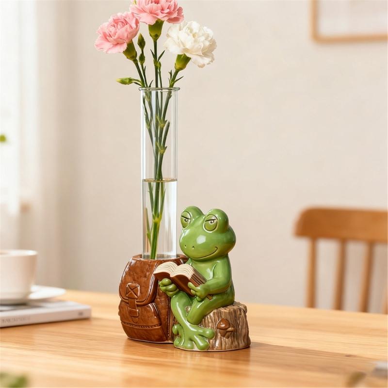 Rabbit Panda Shaped Silicone Craft Mold For Water Propagation Vases Includes Acrylic Test Tubes Reusable Gardening Tool