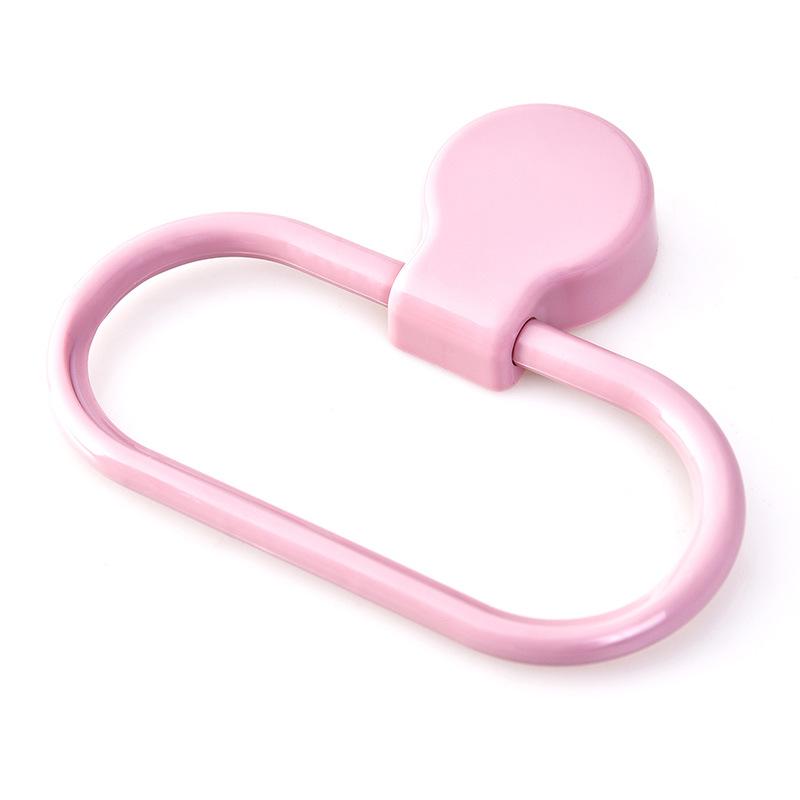 

The Bathroom Towel Rack Is Seamless and Does Not Require Drilling. The Kitchen Rag Hanging Rack Is Adjustable and Wall-mounted розовый