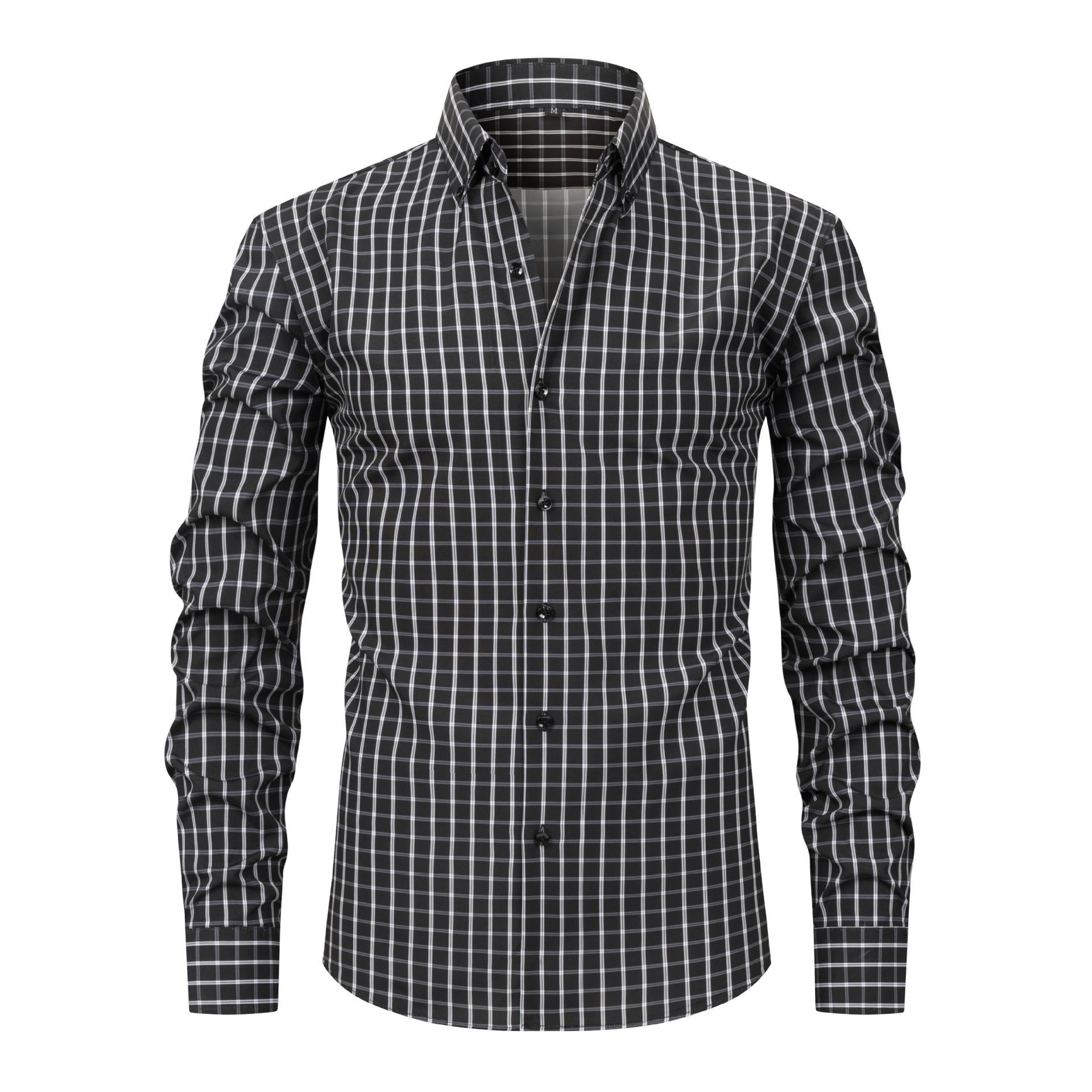 Men S Long Sleeve Striped Digital Print Shirt S