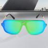 Polarization Men's Sunglasses Big Frame Sunglasses for Men Women Alloy Frame Stylish Glasses for Traveling Fishing Driving UV400 Protection