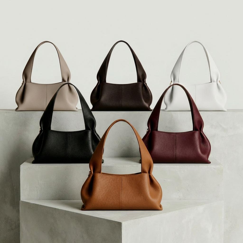 Cloud Bag, Niche Design, Women's Handbag, New Shoulder Bag, Women's Fashionable Soft Leather Armpit Bag