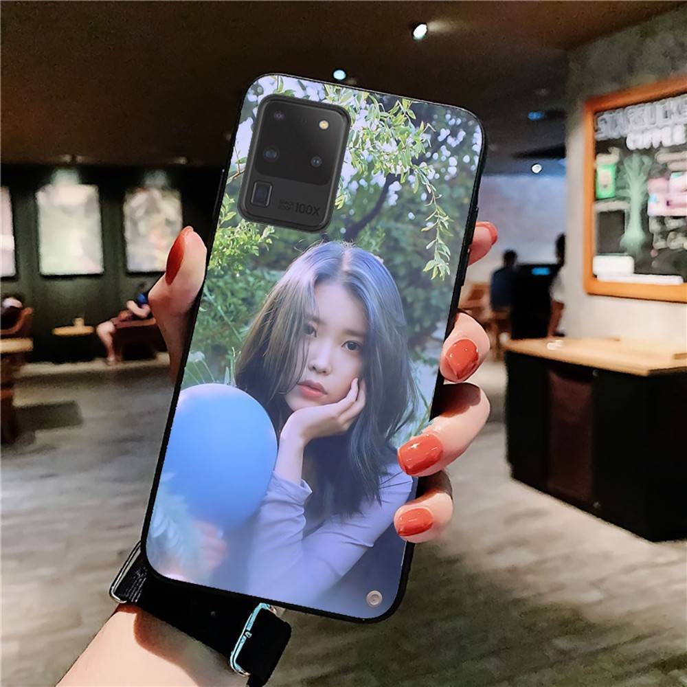 Korean L-Lee Ji Eunes Female Singer Phone Case For Samsung S 24 Fe 25 Ultra Plus 20 Lite 21 30 22 23 24 22 Ultra 5G Fundas