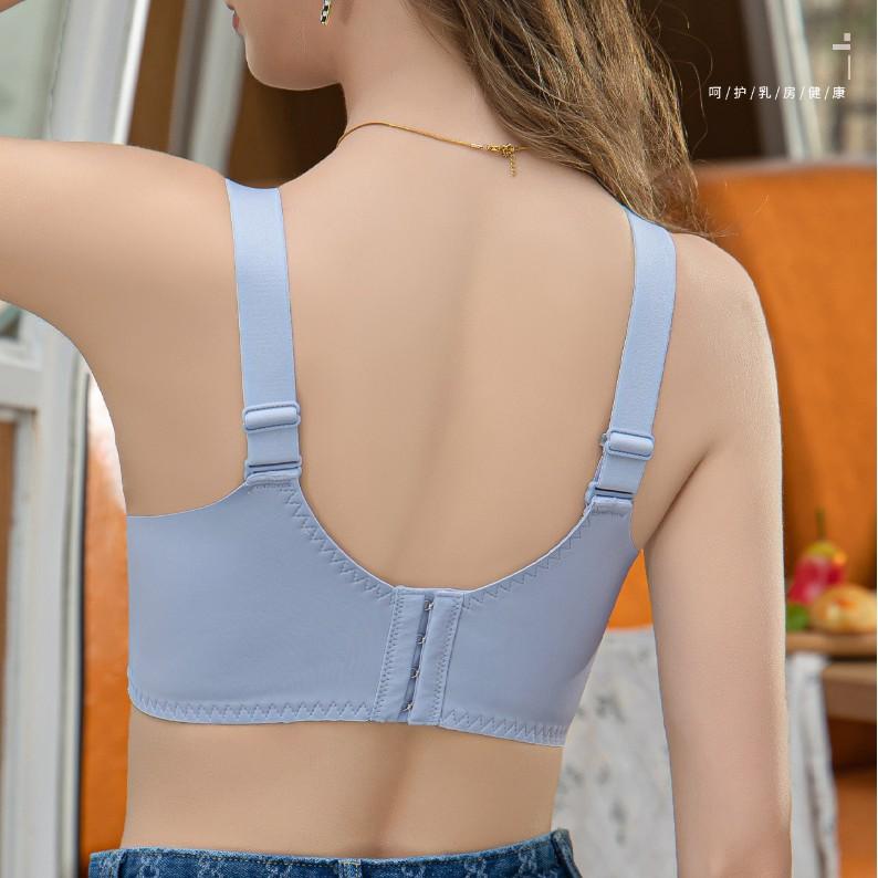 Full Cup Bra Women's Plus Size Bra Adjustable Bra Without Steel Rims Anti Sagging Design