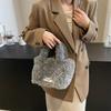 Casual Commuter Plush Crossbody Bag  Cute Korean Handbag Autumn And Winter Bucket Bag For Women Birthday Gifts
