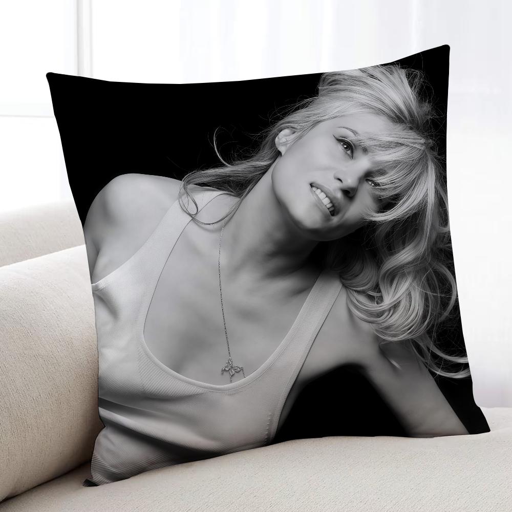 cushion cover EEmmanuelle Home Bedding Sofa living Room pillowcase Simple Soft Seigner Skin Actor Cushion Cover Party Gift